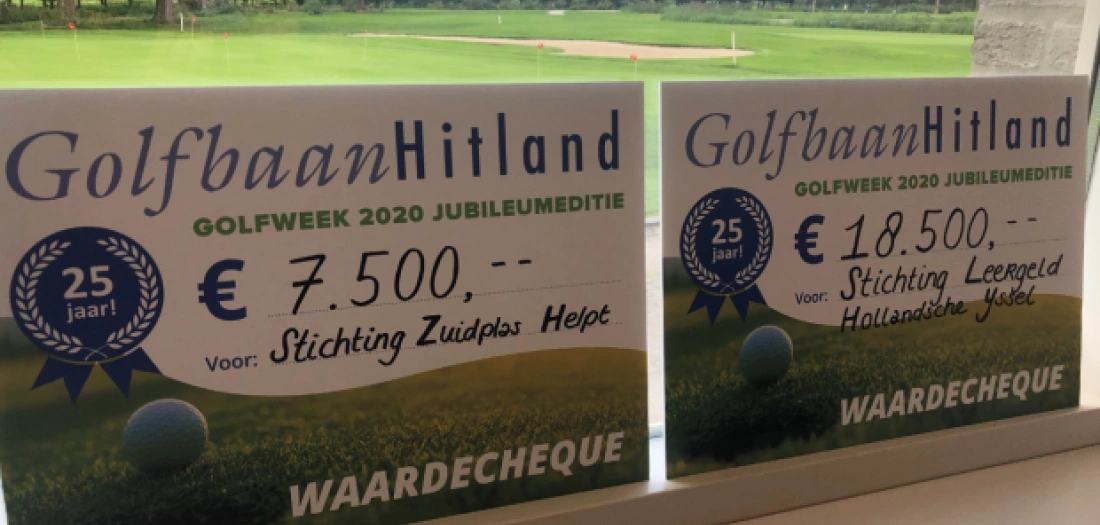 Eindopbrengst Golfweek 2020: 30.000 euro