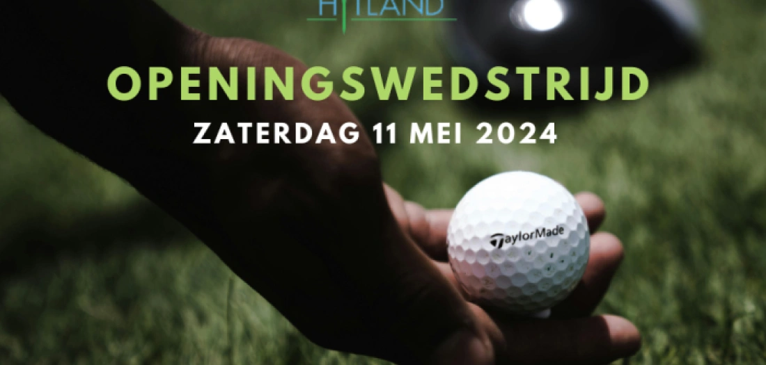 Openingswedstrijd zaterdag 11 mei