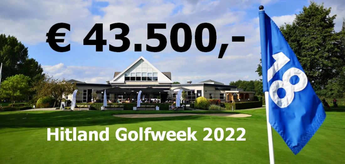 Totaalopbrengst Golfweek 2022: recordbedrag van 43.500 euro!